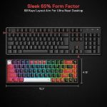 Redragon K631 Castor 65% Wired RGB Gaming Keyboard - Image 3