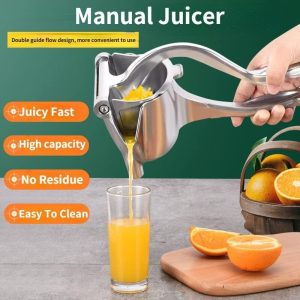Stainless Steel Manual Juicer- Detachable & Easy Clean - Image 3