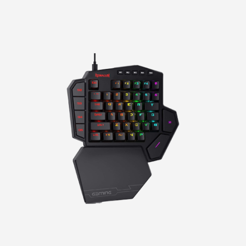 Redragon K585 DITI RGB One Handed RGB Mechanical Gaming Keyboard Blue Switches Type C Professional Gaming Keypad
