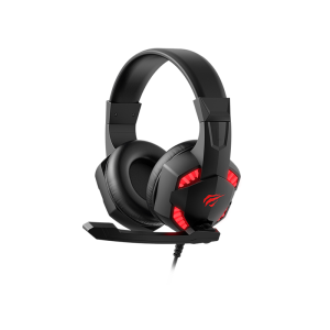 Gaming Headset Wired  High magnetic 40mm speaker, with strong sounding Quality Adjustable single-Head Beam. Havit Black/Red H2031D - Image 5