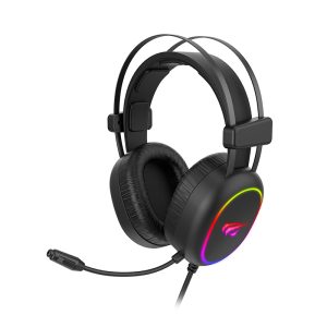 Gaming Headset Super large Unit Speaker RGB Wired with 3D Stereo Surround Sound and HD Omnidirectional  microphone.   Havit Black H2016D - Image 3
