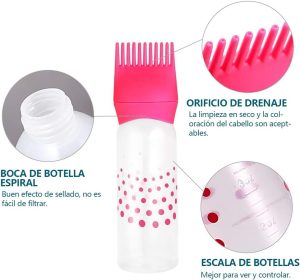 Hair Dye Bottle,Empty Refillable Hair Dye Bottle Applicators with Graduated Comb - Image 7