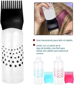 Hair Dye Bottle,Empty Refillable Hair Dye Bottle Applicators with Graduated Comb - Image 6