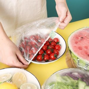 Fresh Keeping Bags Food Cover 200PCS, Reusable Bowl Covers Stretch Lids for Containers - Image 4