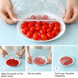 Fresh Keeping Bags Food Cover 200PCS, Reusable Bowl Covers Stretch Lids for Containers - Image 8