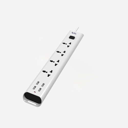 GETX S 4 Socket Extension Boards  (White, 1.2 m, With USB Port)
