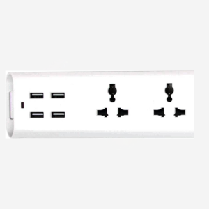 GETX S 4 Socket Extension Boards  (White, 1.2 m, With USB Port) - Image 4