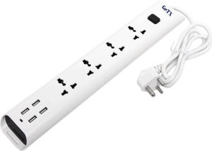 GETX S 4 Socket Extension Boards  (White, 1.2 m, With USB Port) - Image 3