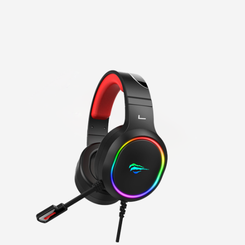 Gaming Headset Super large Unit Speaker RGB Wired with 3D Stereo Surround Sound and HD Omnidirectional  microphone.   Havit Black H2016D