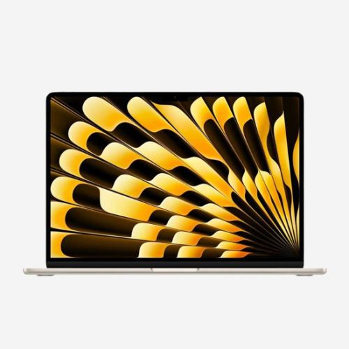 Apple MacBook Air 15-inch (2023) – Apple M2 Chip / 8GB RAM / 256GB SSD / 8-core CPU / 10-core GPU / macOS Ventura / English Keyboard / Starlight / International Version – [MQKU3]