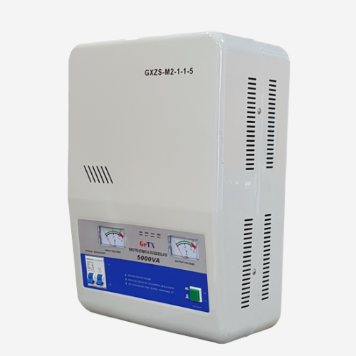 GeTX Stabilizer Servo motor Type 5000va 1Phases Wall Mount Cabinet Input 80v-260v,Output 220v,UK Socket GXZS-M2-1-1-5