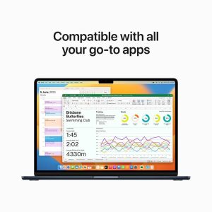 Apple MacBook Air 15-inch (2023) – Apple M2 Chip / 8GB RAM / 256GB SSD / 8-core CPU / 10-core GPU / macOS Ventura / English Keyboard / Space Grey / International Version – [MQKP3] - Image 12