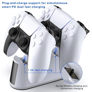 PS5 Controller Charger Station - Fast Charging Playstation 5 Charging Dock and Dual - Image 6
