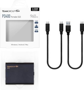 960GB TEAMGROUP PD400 Aluminum Portable External Solid State Drive SSD Storage Waterproof, Dustproof (IP66), Shockproof, Pressure Resistant - USB-C, USB 3.1 Gen 1 - Image 7