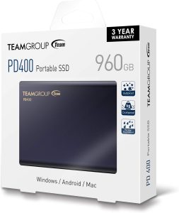 960GB TEAMGROUP PD400 Aluminum Portable External Solid State Drive SSD Storage Waterproof, Dustproof (IP66), Shockproof, Pressure Resistant - USB-C, USB 3.1 Gen 1 - Image 6