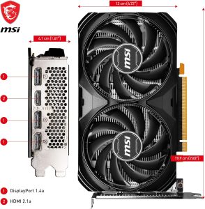 MSI GeForce RTX 4060 Ventus 2X Black 8GB OC | 912-V516-012 - Image 5