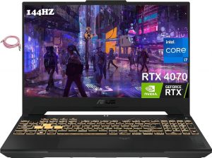 ASUS TUF F15 (2023) Gaming Laptop, 15.6” FHD 144Hz Display, Intel Core i7-12700H, GeForce RTX 4070 8GB GDDR6, 16GB DDR4, 1TB NVMe SSD, Wi-Fi 6, Windows 11, Mecha Gray - Image 3