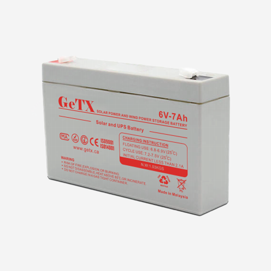 GeTX Rechargeable battery 6V 7Ah Lead Acid GX7-6 GeTX Rechargeable battery 6V 7Ah Lead Acid GX7-6 - Image 1