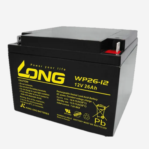 Long 12V 26Ah Rechargeable Sealed Valve Regulated Lead Acid Battery WP26-12NB