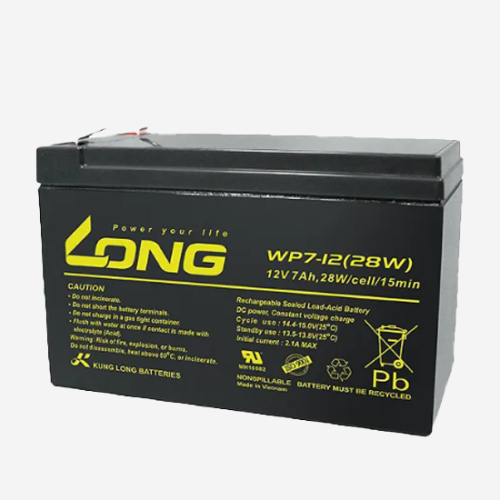 Long 12V 7Ah Rechargeable Sealed Valve Regulated Lead Acid Battery WP7-12 28W