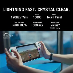 ASUS ROG Ally RC71L White Gaming Handheld, AMD Ryzen Z1 16GB 512GB SSD, Radeon Navi3, WIN11 HOME, 7-inch 120Hz/7ms, Gorilla Glass DXC, Touch Screen - Image 8
