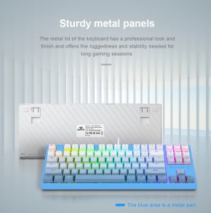 Redragon K645W Wired RGB CASS USB Mechanical Gaming Keyboard, Blue Switch DIY LED Backlit - Image 6