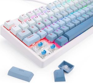 Redragon K645W Wired RGB CASS USB Mechanical Gaming Keyboard, Blue Switch DIY LED Backlit - Image 2