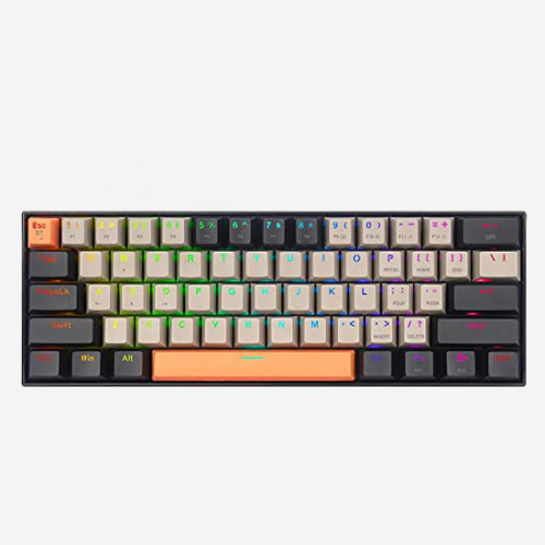 REDRAGON K530 Draconic Pro RGB 60% Gaming Wireless & Bluetooth Mechanical Keyboard - Brown Switches - 3 Connection Modes (Wired, Wireless 2.4Ghz and Bluetooth