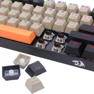 REDRAGON K530 Draconic Pro RGB 60% Gaming Wireless & Bluetooth Mechanical Keyboard - Brown Switches - 3 Connection Modes (Wired, Wireless 2.4Ghz and Bluetooth - Image 8