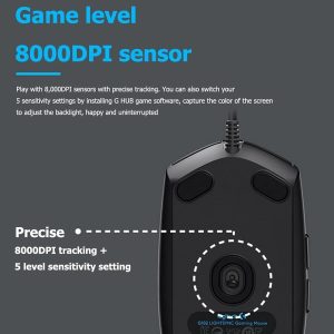 Logitech G102 Lightsync Gaming Mouse Sensor 8000 Dpi - Full-Spectrum RGB 16.8 Million - Image 5