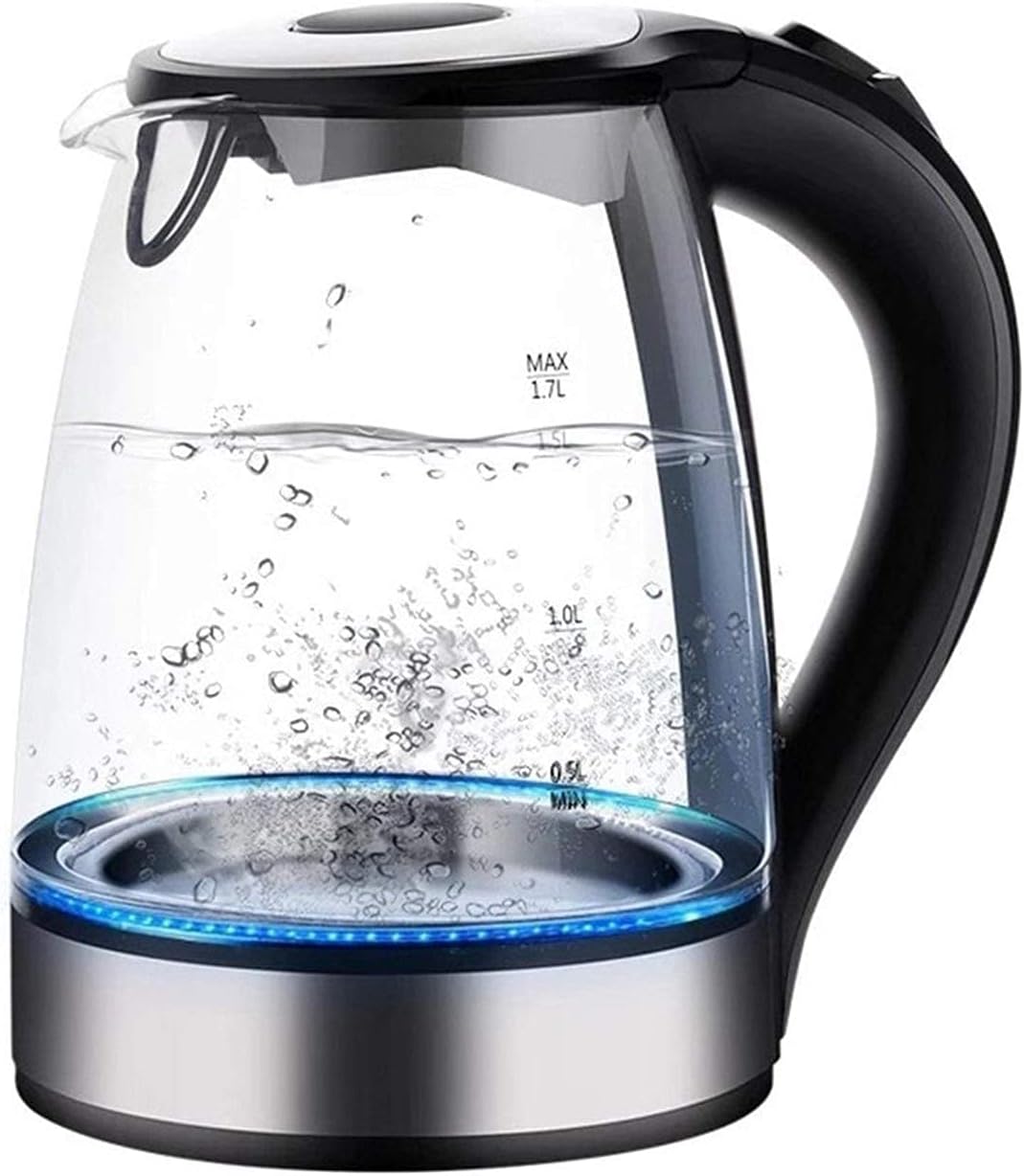 Electric Kettle 1.8L LED,Stainless Steel Glass Electric Kettle Auto Shut Off Anti-Hot Electric Kettle 1.8L LED,Stainless Steel Glass Electric Kettle Auto Shut Off Anti-Hot - Image 1