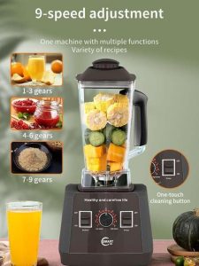 Blender,5000W High Performance Mixer, 9 Speed Levels - Image 4