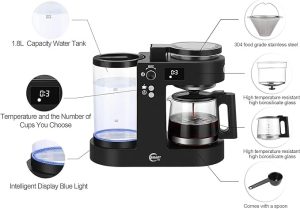Coffee Maker and tea With Glass Carafe - Image 5