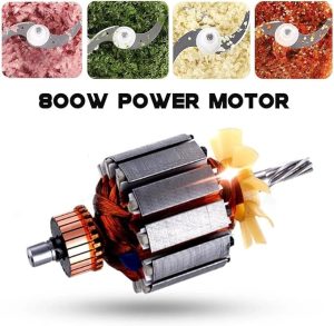 Electric Chopper Meat Grinders With Stainless Steel Bowl - Image 5
