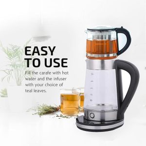 Electric Tea Maker,LED Glass Kettle with Temperature - Image 4