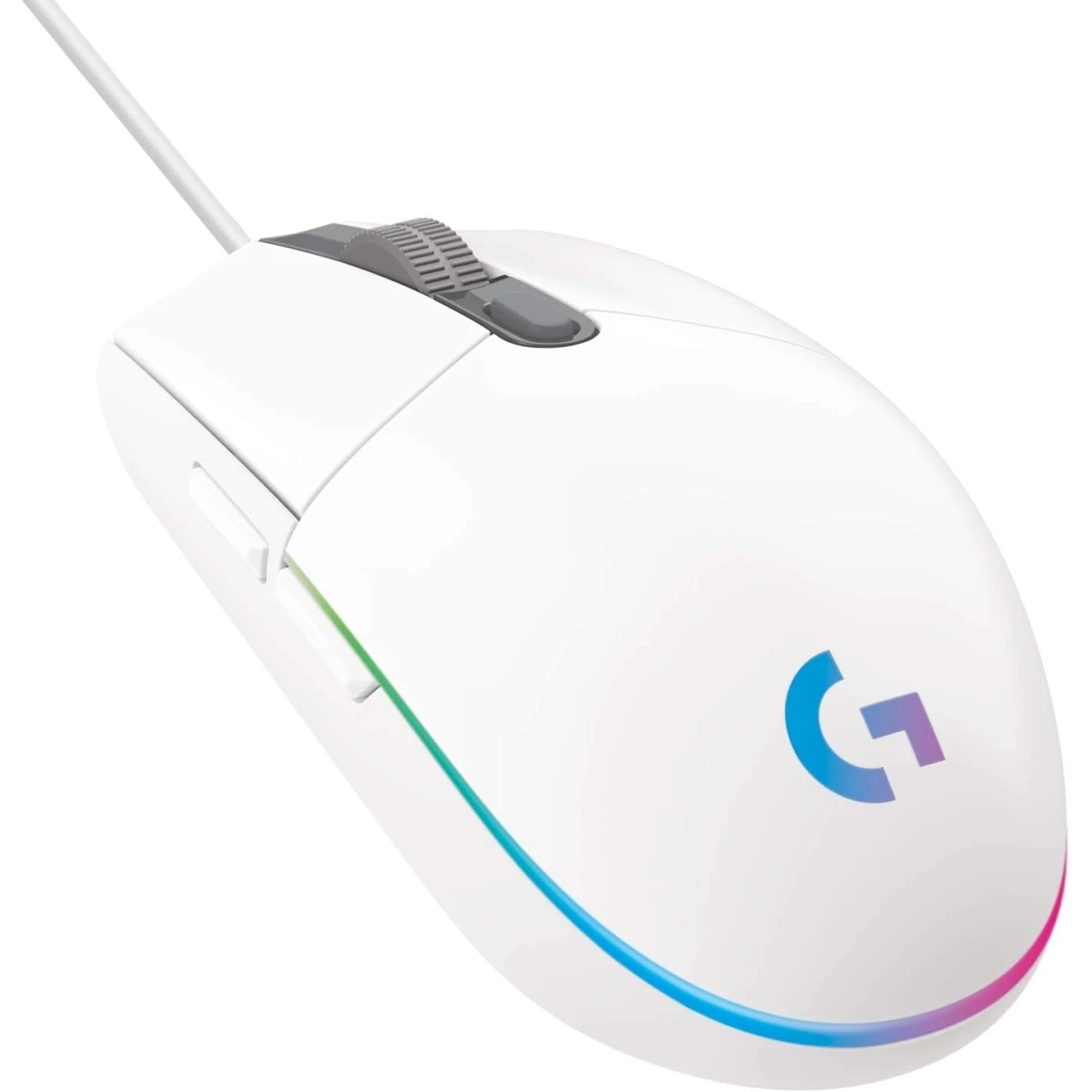 Logitech G102 Light Logitech G102 LightSync RGB Lighting 6 Programable buttons Wired Gaming Mouse (White) | 910-005824 / 910-005809 - Image 1