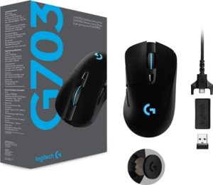Logitech G703 Lightspeed Wireless Gaming Mouse ,with Hero Sensor - Image 4