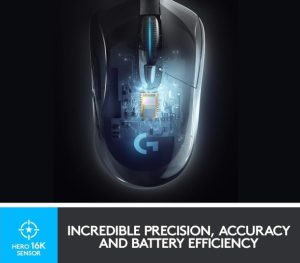 Logitech G703 Lightspeed Wireless Gaming Mouse ,with Hero Sensor - Image 3