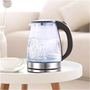 Electric Kettle 1.8L LED,Stainless Steel Glass Electric Kettle Auto Shut Off Anti-Hot - Image 2