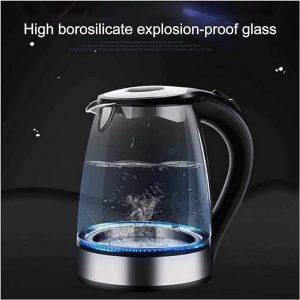Electric Kettle 1.8L LED,Stainless Steel Glass Electric Kettle Auto Shut Off Anti-Hot - Image 7
