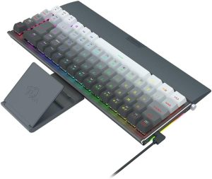 Redragon K641G-Gw-Rgb  Mechanic Gamer Shaco Rgb Switch Brown  Keyboard Black and Grey - Image 4