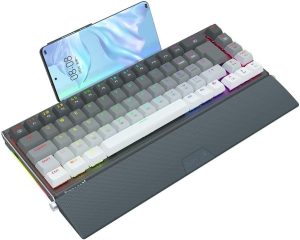 Redragon K641G-Gw-Rgb  Mechanic Gamer Shaco Rgb Switch Brown  Keyboard Black and Grey - Image 3