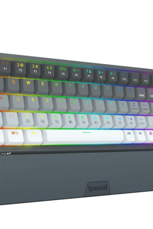 Redragon K641G-Gw-Rgb  Mechanic Gamer Shaco Rgb Switch Brown  Keyboard Black and Grey