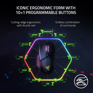 Razer Basilisk V3 Customizable Ergonomic Gaming Mouse - Image 4