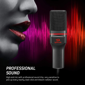Redragon GM100 Professional Studio Condenser Microhone Computer PC MC Kit with 3.5mm - Image 2