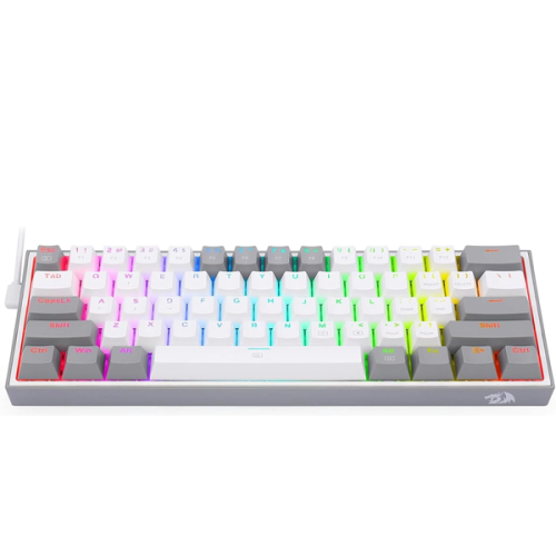 Redragon K617 Fizz 60% Wired RGB Gaming Keyboard Red White/Grey