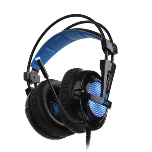 Sades Locust Plus Gaming Headset RGB Light